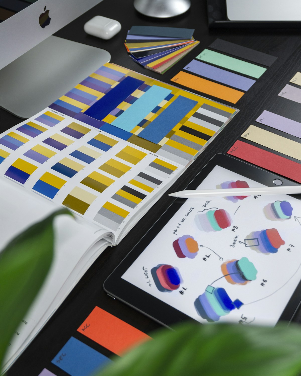 Materiales de diseno y branding en proceso